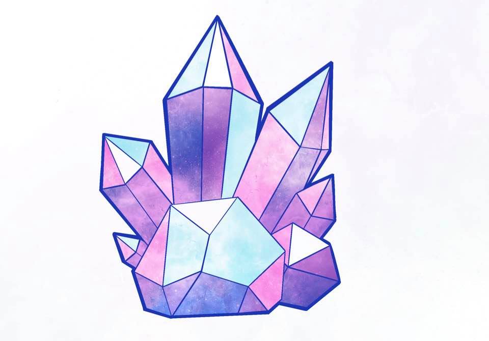 crystals illustration